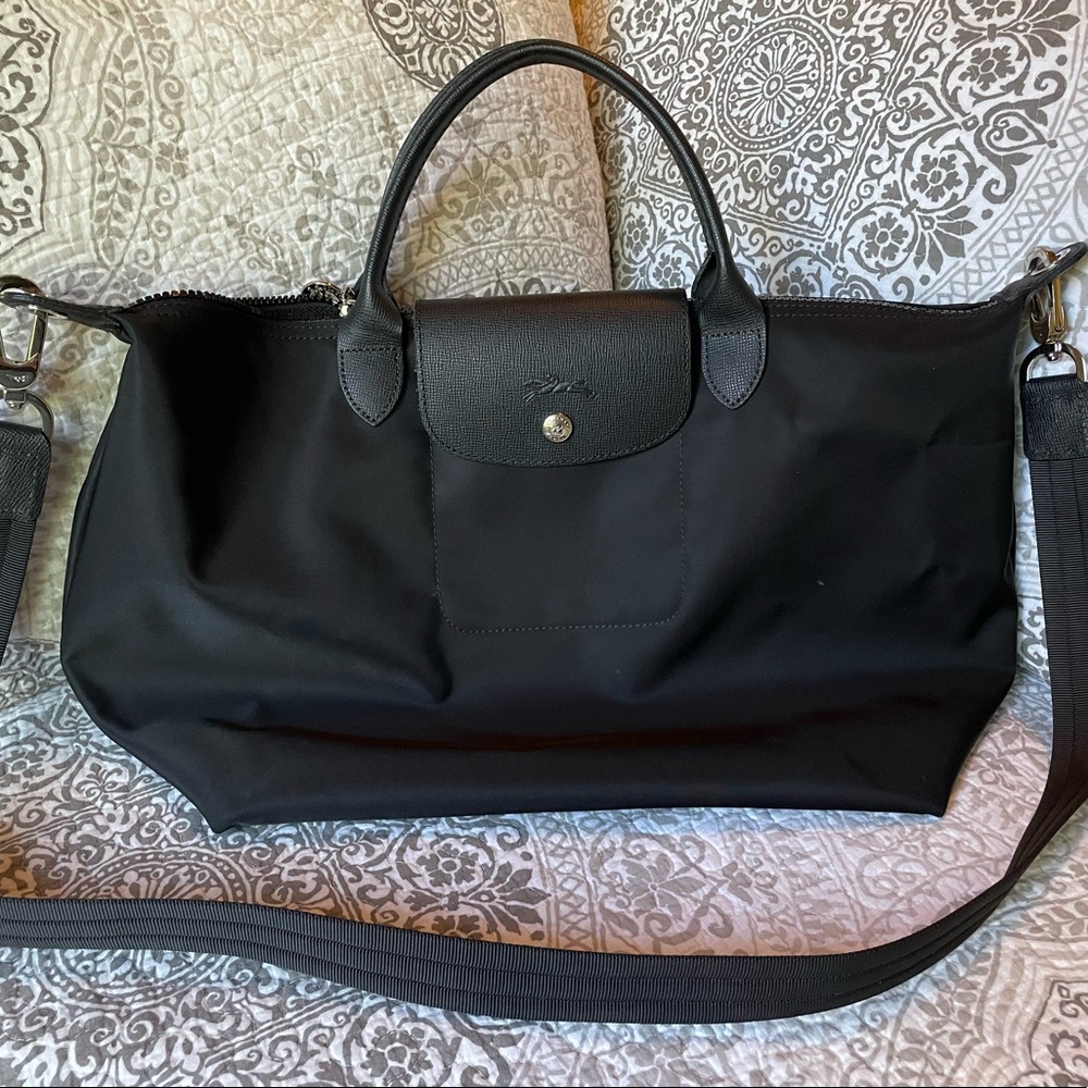Longchamp black crossbody bag